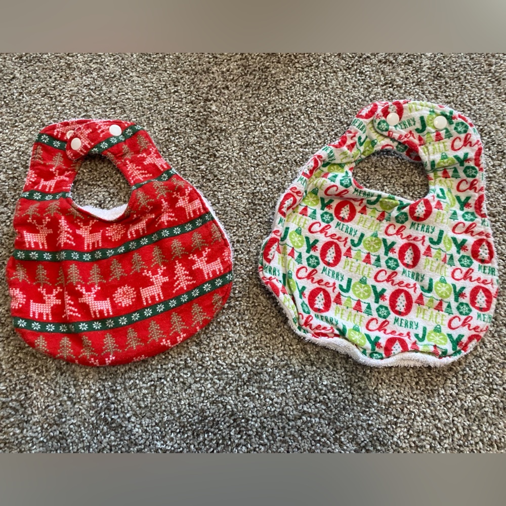 Handmade Christmas Bibs